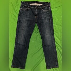7 for All Mankind Lux Performance The Straight Men's Blue Jeans size 36